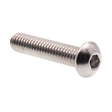 Prime-Line 5/16"-18 Socket Head Cap Screw, Button, Plain Stainless Steel, 1-1/2 in Length, 10 PK 9170009